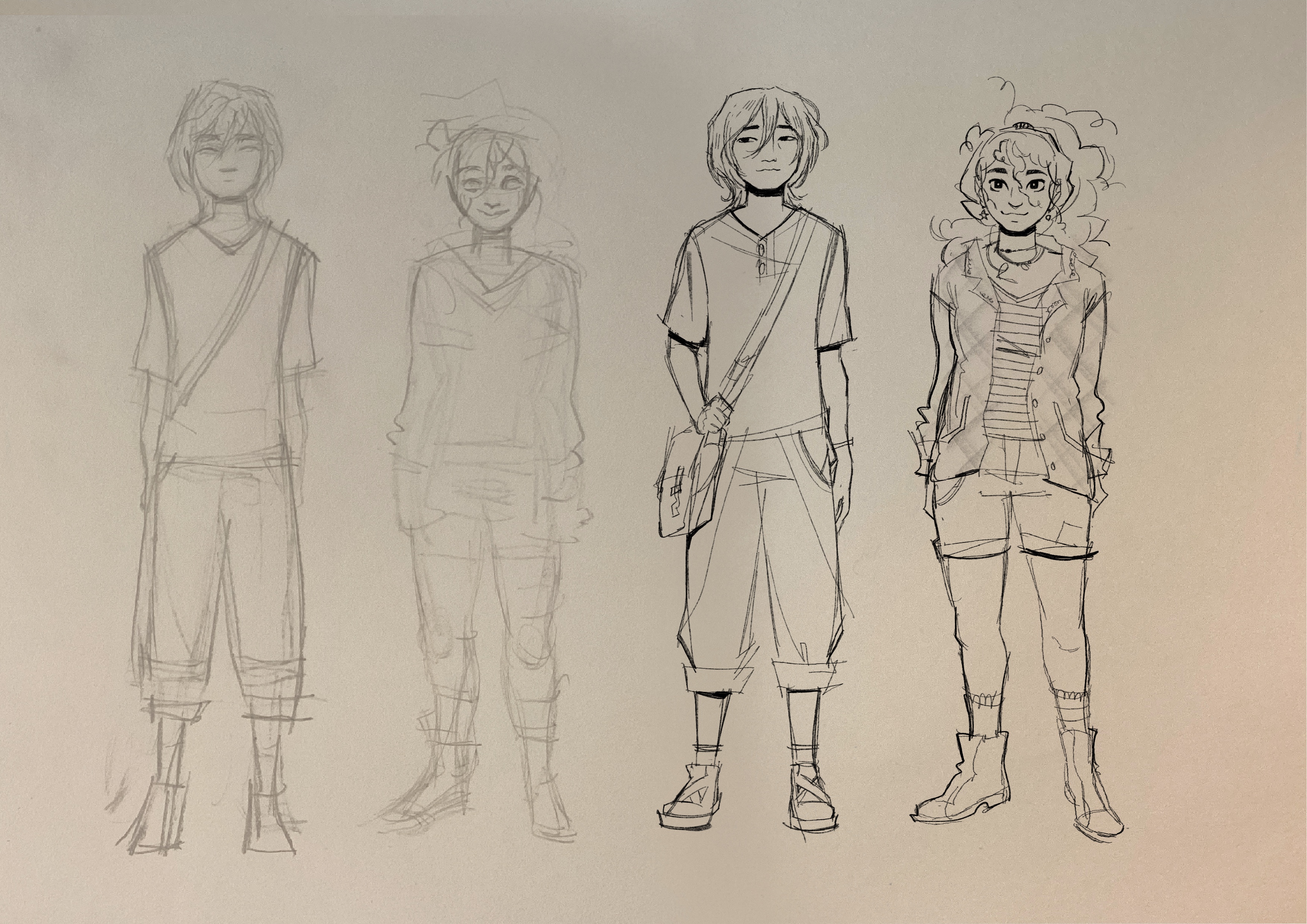 Estudo de personagens: X e Kei